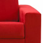 3-Sitzer Maxi modernes Design Kunstleder / Stoff in Italien Mora Viadurini