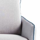 3-Sitzer Maxi L205 cm modernes Design Kunstleder / Stoff Erica Viadurini