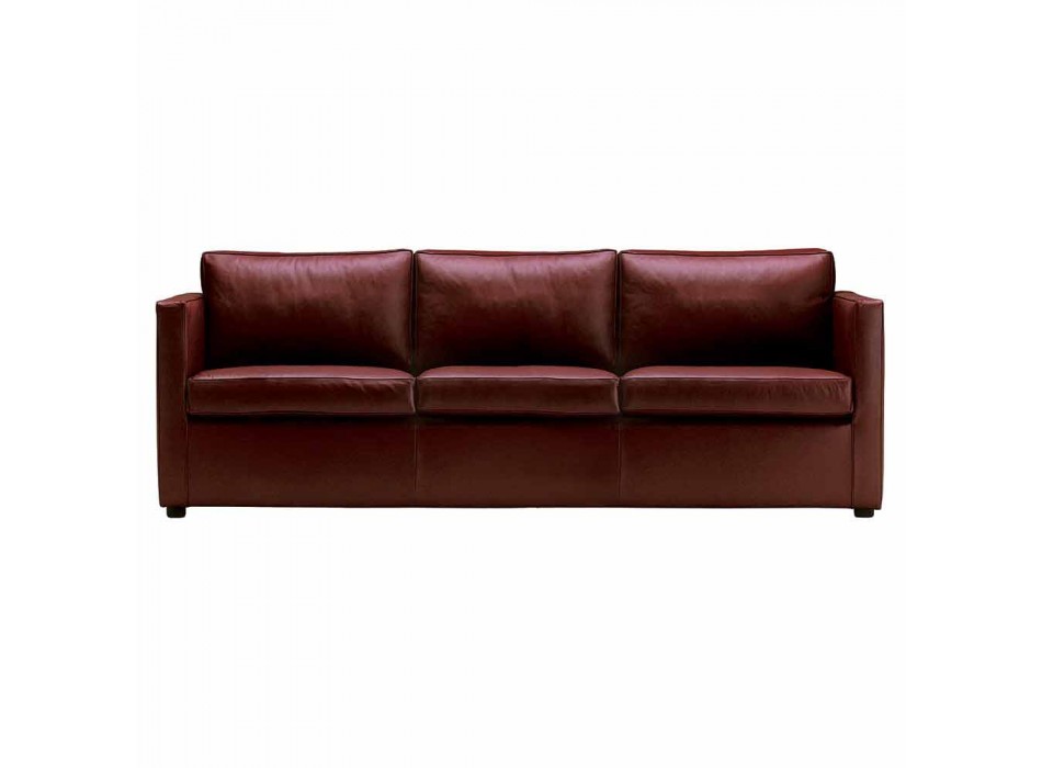 3-Sitzer-Sofa mit hochwertigem Made in Italy Leder bezogen - Centauro Viadurini