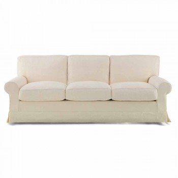 3-Sitzer-Sofa mit hochwertigem Made in Italy-Stoff bezogen - Andromeda