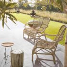 Design 2-Sitzer-Außensofa aus Gartenrattan – Melizia Viadurini