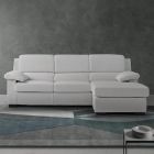 3-Sitzer-Sofa mit umkehrbarem Puff aus Stoff Made in Italy - Budapest Viadurini