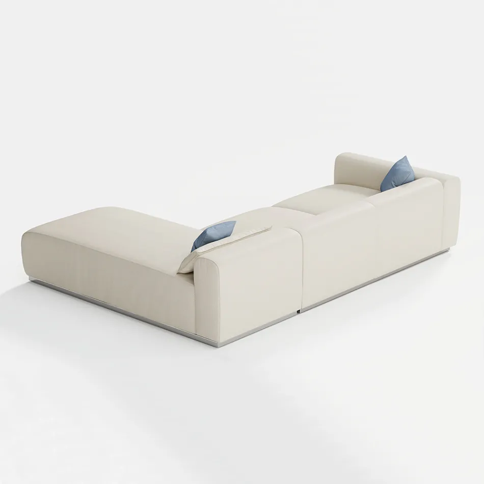 Modulares Gartensofa aus wasserabweisendem Stoff Made in Italy - Bahias Viadurini
