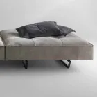 Sofa modernes Design Cardo, Lederpolsterung Viadurini
