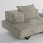 Sofa modernes Design Cardo, Lederpolsterung Viadurini