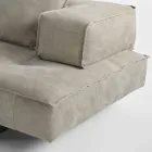 Sofa modernes Design Cardo, Lederpolsterung Viadurini