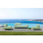 3-Sitzer-Design-Sofa aus Metall und Stoff Made in Italy - Selia Viadurini