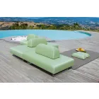3-Sitzer-Design-Sofa aus Metall und Stoff Made in Italy - Selia Viadurini