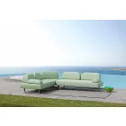 3-Sitzer-Design-Sofa aus Metall und Stoff Made in Italy - Selia Viadurini