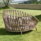 Outdoor-Sofa mit Kissen inklusive Made in Italy - Emmacross von Varaschin Viadurini