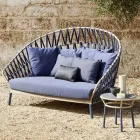 Outdoor-Sofa mit Kissen inklusive Made in Italy - Emmacross von Varaschin Viadurini