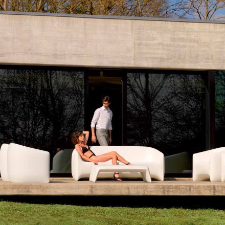 Design-Outdoor-Sofa in Schlag von Vondom Polyethylenharz Viadurini