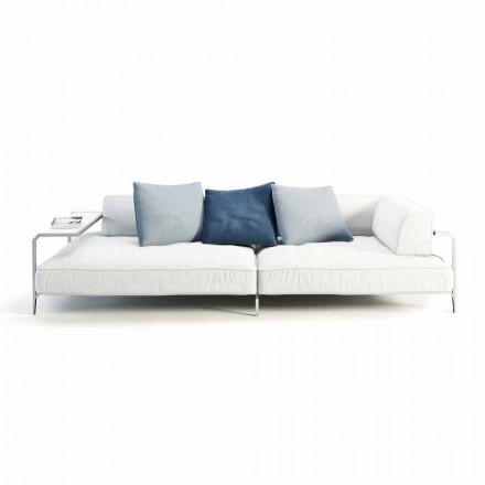 Outdoor-Sofa gepolstert in modernem Design Stoff Made in Italy - Arkansas Viadurini