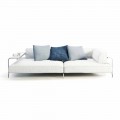 Outdoor-Sofa gepolstert in modernem Design Stoff Made in Italy - Arkansas