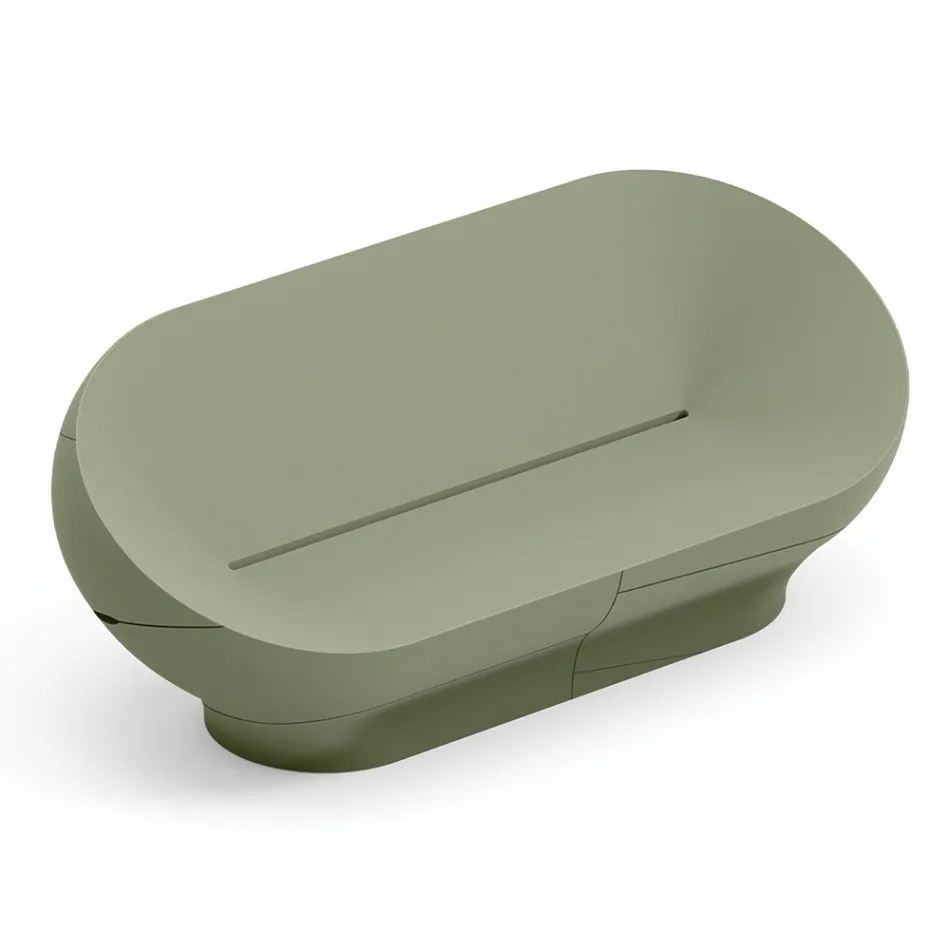 Gartensofa aus Polyethylen, erhältlich in verschiedenen Farben - Handtuch Viadurini