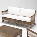 Outdoor-Sofa aus handgewebtem Polyrattan - Gigi