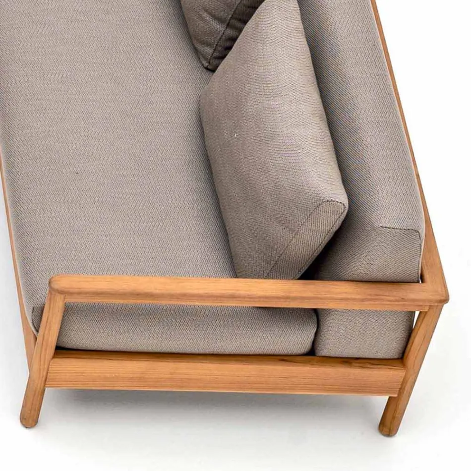 Modernes Varaschin Bali Außensofa mit gepolsterten Kissen Viadurini