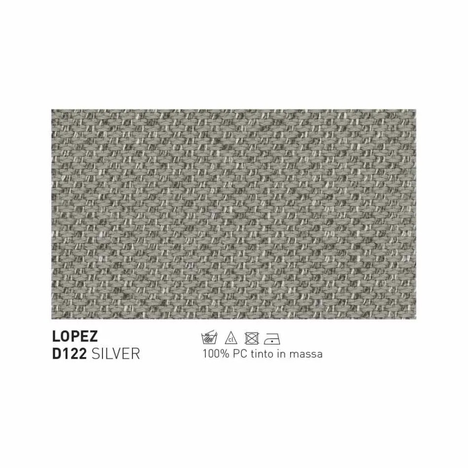 Modernes Varaschin Emma Gartensofa aus Stoff und Metall Viadurini