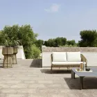 2-Sitzer Gartensofa aus Aluminium mit Geflecht - Cricket von Varaschin Viadurini