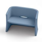 2-Sitzer-Gartensofa aus farbigem Polyethylen Made in Italy - Gomez Viadurini