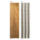 Modulares Gartensofa mit niedriger Holzstruktur Made in Italy - Rubik Viadurini