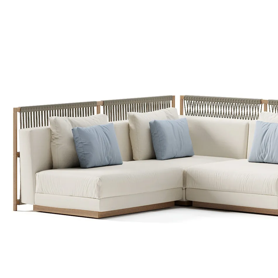 Modulares Gartensofa Made in Italy - Rubik Viadurini