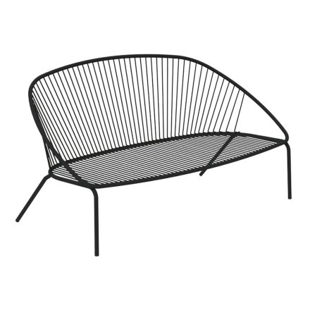 Stapelbares Gartensofa aus verzinktem Stahl Made in Italy - Sansa Viadurini