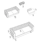 Innensofa mit verstellbarer Kopfstütze Made in Italy - Unleashed Viadurini