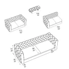 Wohnzimmersofa mit verstellbarer Kopfstütze Made in Italy - Unleashed Viadurini