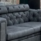 Wohnzimmersofa mit verstellbarer Kopfstütze Made in Italy - Unleashed Viadurini