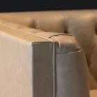 Wohnzimmersofa mit Holzstruktur und Füßen Made in Italy - Comico Viadurini