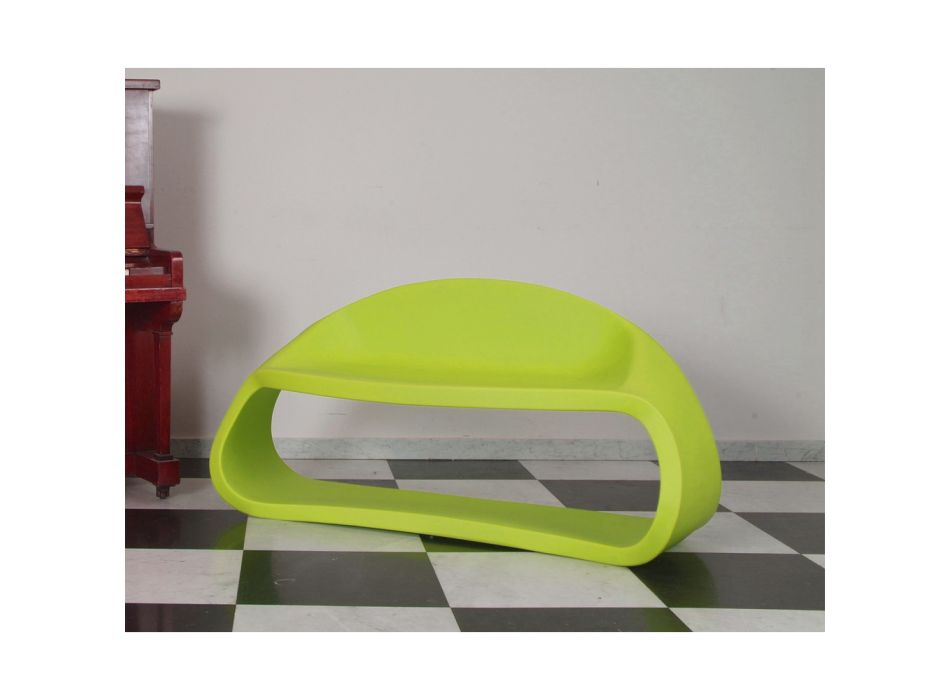 Zweisitzer-Sofa für den Innen- oder Außenbereich aus Polyethylen Made in Italy - Doubles Viadurini