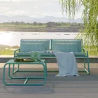 Metallsofa für den modernen Garten, hohe Qualität, hergestellt in Italien – Karol Viadurini