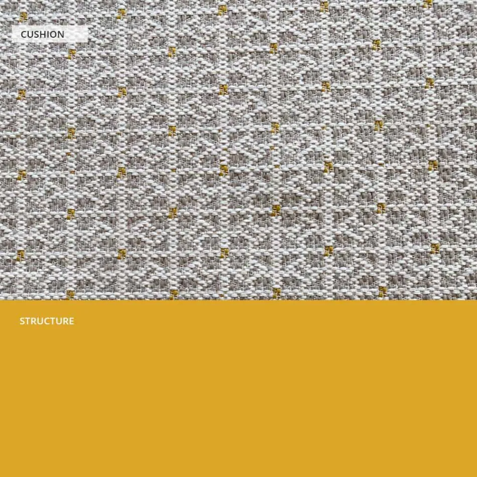 Metallsofa für den modernen Garten, hohe Qualität, hergestellt in Italien – Karol Viadurini