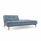 Einstellbare blaue Sofa in 3 Positionen Bett Dublexo Viadurini