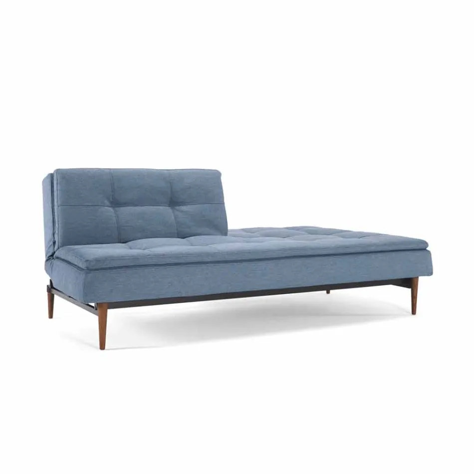 Einstellbare blaue Sofa in 3 Positionen Bett Dublexo Viadurini