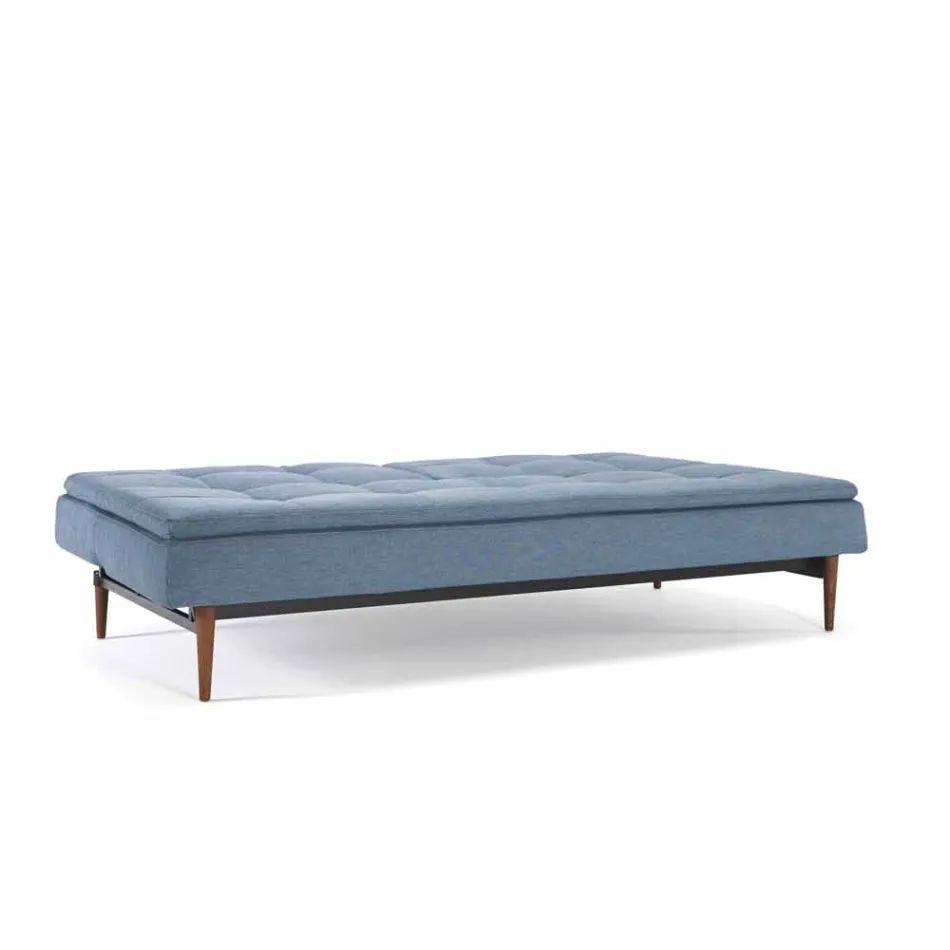 Einstellbare blaue Sofa in 3 Positionen Bett Dublexo Viadurini