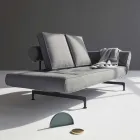 Ghia von Innovation Design Schlafsofa in gepolstertem Stoff Viadurini