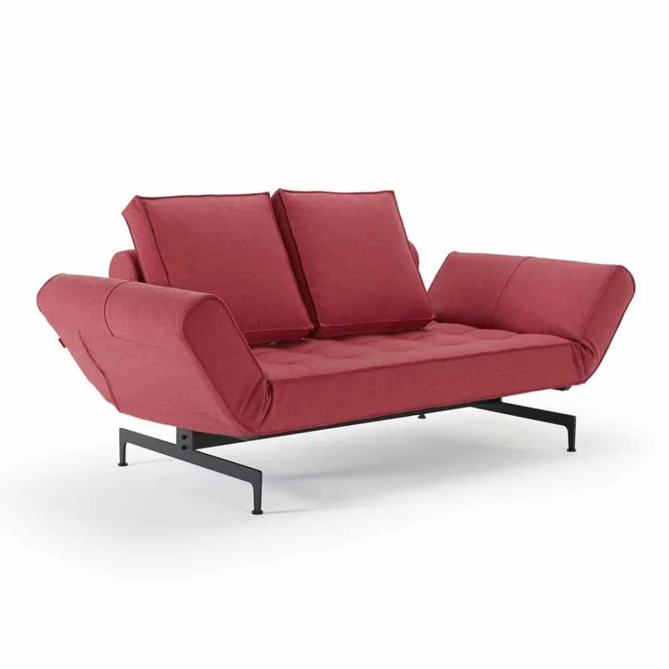 Ghia von Innovation Design Schlafsofa in gepolstertem Stoff Viadurini