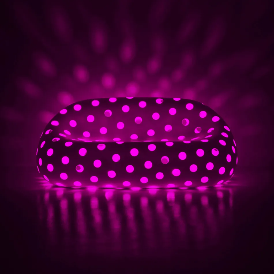 Leuchtendes Outdoor-Sofa aus Polyethylen mit LED Made in Italy - Asso Viadurini