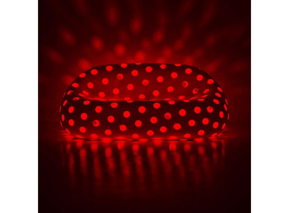 Leuchtendes Outdoor-Sofa aus Polyethylen mit LED Made in Italy - Asso Viadurini