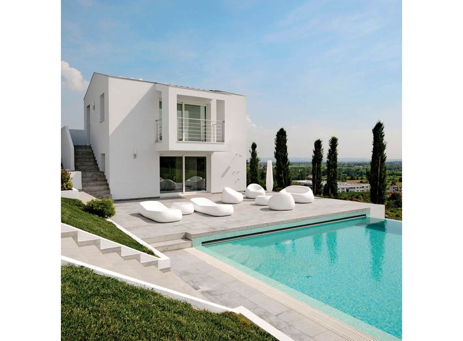 Modernes Outdoor-Sofa aus Polyethylen von Made in Italy Design - Ervin Viadurini