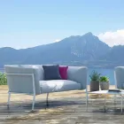 Modernes Sofa für herausnehmbares Design im Außen- oder Innenbereich Made in Italy - Carmine Viadurini