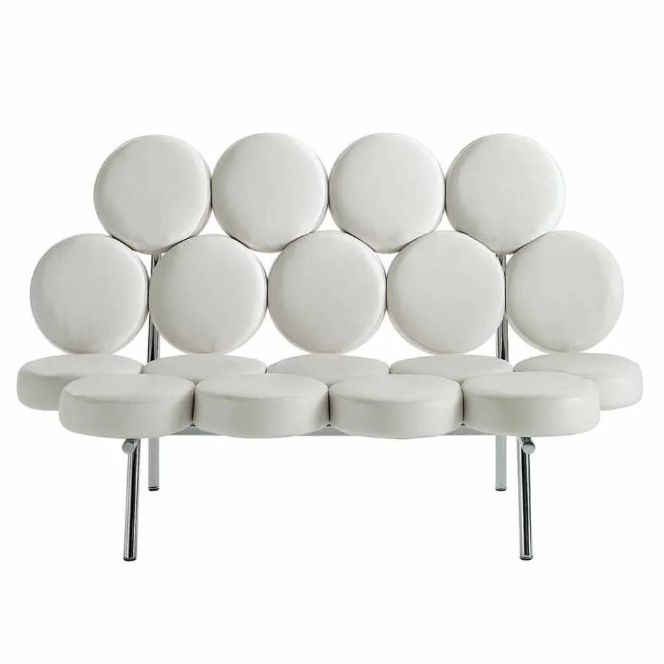 Modernes Ledersofa mit Luxus Made in Italy Stahlkonstruktion - Arthur Viadurini