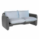 2-Sitzer-Outdoor-Sofa aus Stoff oder Leder - Mara by Slide Viadurini
