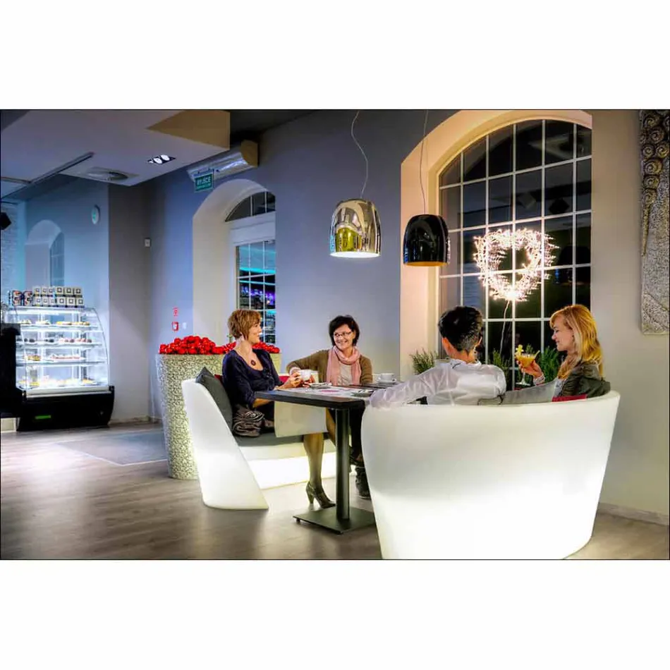 Innen aus Polyäthylen hergestelltes Polyäthylen-Sofa "Slide Rap" Viadurini