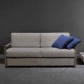 Sofa umwandelbar in 2- oder 3-Sitzer Bett Stoff Made in Italy - Geneviev