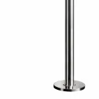 Edelstahl-Gartendusche mit rundem Duschkopf Made in Italy - Norton Viadurini