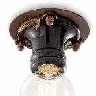 Design-Deckenstrahler retro Keramik und Metall Cloe Ferroluce Viadurini