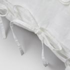 Kissenbezug aus Leinen mit Armonia-Spitze und puderfarbenen Schnürsenkeln oder Rückseite – Masone Viadurini
